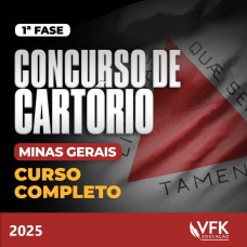 1ª Fase - Concurso de Cartório - Minas Gerais Completo - KUMPEL (VFK 2025)